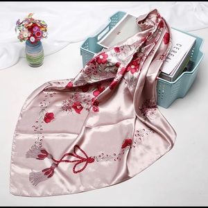 BN large satin scarf 90x90cm